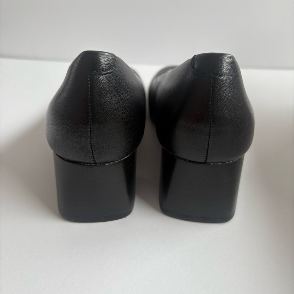 Comfortiva Black Leather Comfort Pumps Heels 7 M 38 Euro NIB - Picture 4 of 10